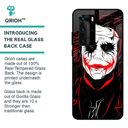 Life In Dark Glass Case For Huawei P40 Pro
