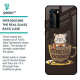 Tea With Kitty Glass Case For Huawei P40 Pro