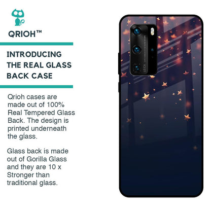 Falling Stars Glass Case For Huawei P40 Pro