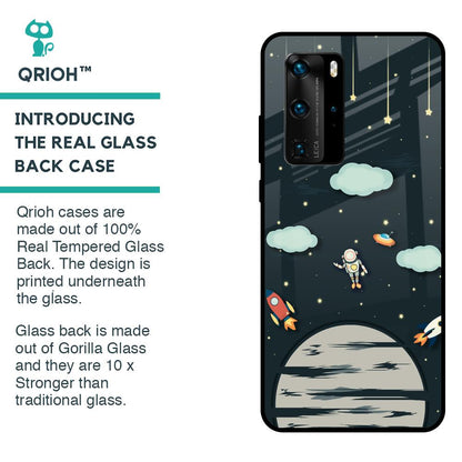 Astronaut Dream Glass Case For Huawei P40 Pro