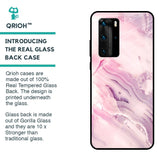 Diamond Pink Gradient Glass Case For Huawei P40 Pro