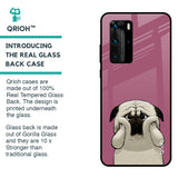 Funny Pug Face Glass Case For Huawei P40 Pro