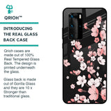 Black Cherry Blossom Glass Case for Huawei P40 Pro
