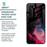 Moon Wolf Glass Case for Huawei P40 Pro
