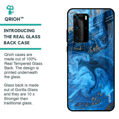 Gold Sprinkle Glass case for Huawei P40 Pro