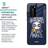 Struggling Panda Glass Case for Huawei P40 Pro