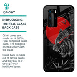 Red Moon Tiger Glass Case for Huawei P40 Pro