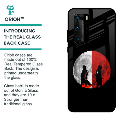 Anime Red Moon Glass Case for Huawei P40 Pro