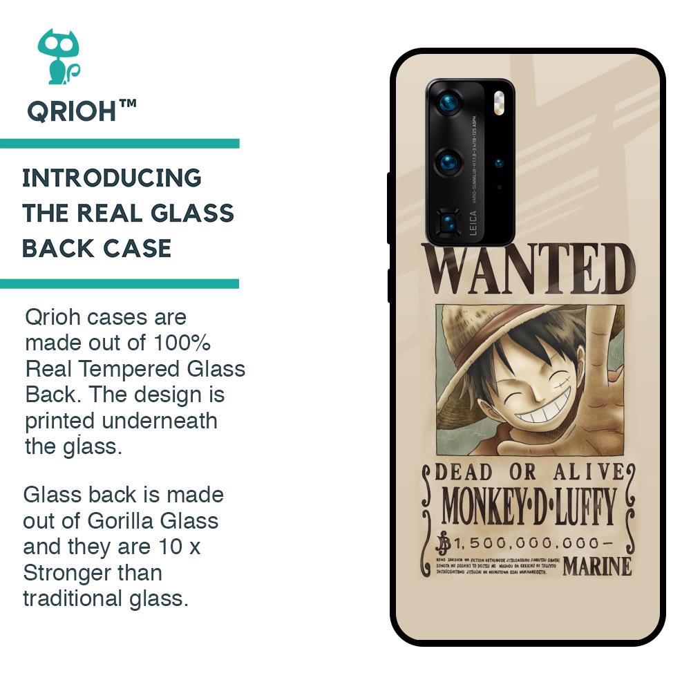 Luffy Wanted Glass Case for Huawei P40 Pro