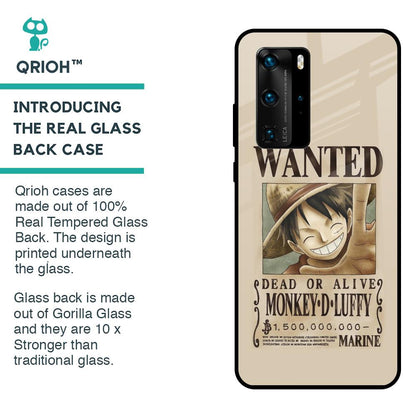 Luffy Wanted Glass Case for Huawei P40 Pro