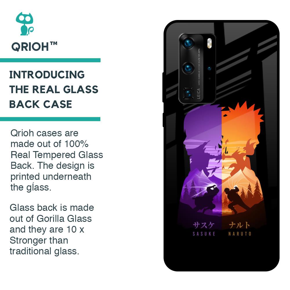 Minimalist Anime Glass Case for Huawei P40 Pro