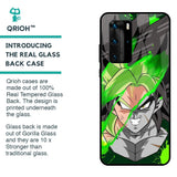 Anime Green Splash Glass Case for Huawei P40 Pro