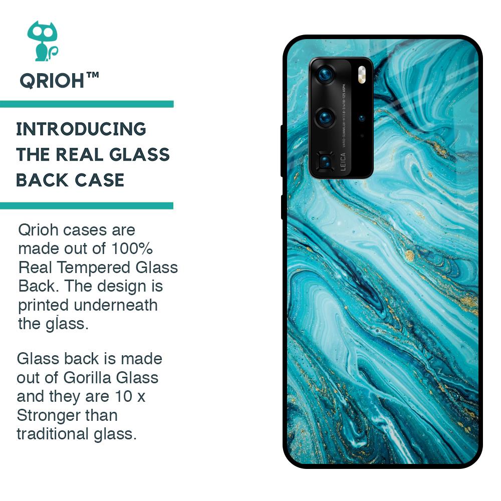 Ocean Marble Glass Case for Huawei P40 Pro