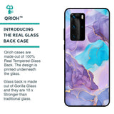 Alcohol ink Marble Glass Case for Huawei P40 Pro