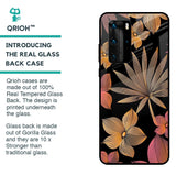 Lines Pattern Flowers Glass Case for Huawei P40 Pro