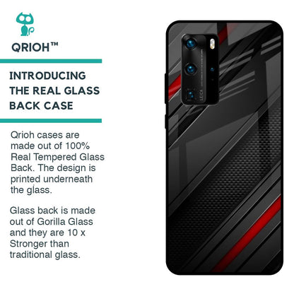 Modern Abstract Glass Case for Huawei P40 Pro