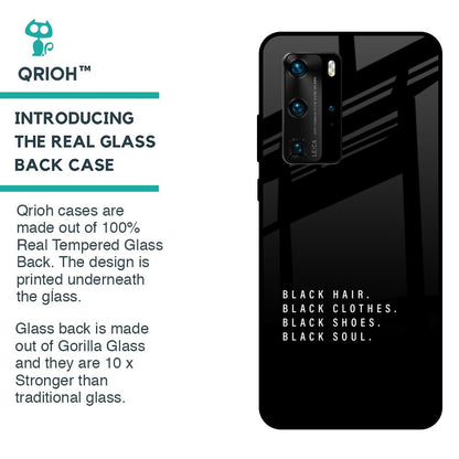 Black Soul Glass Case for Huawei P40 Pro