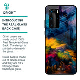 Multicolor Oil Painting Glass Case for Huawei P40 Pro