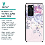 Elegant Floral Glass case for Huawei P40 Pro