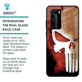 Red Skull Glass Case for Huawei P40 Pro