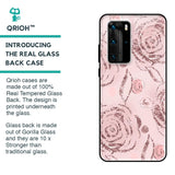 Shimmer Roses Glass case for Huawei P40 Pro