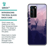 Deer In Night Glass Case For Huawei P40 Pro