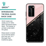 Marble Texture Pink Glass Case For Huawei P40 Pro