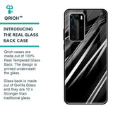 Black & Grey Gradient Glass Case For Huawei P40 Pro