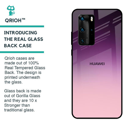 Purple Gradient Glass case for Huawei P40 Pro