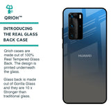 Blue Grey Ombre Glass Case for Huawei P40 Pro