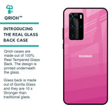 Pink Ribbon Caddy Glass Case for Huawei P40 Pro