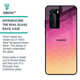 Geometric Pink Diamond Glass Case for Huawei P40 Pro