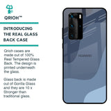 Navy Blue Ombre Glass Case for Huawei P40 Pro