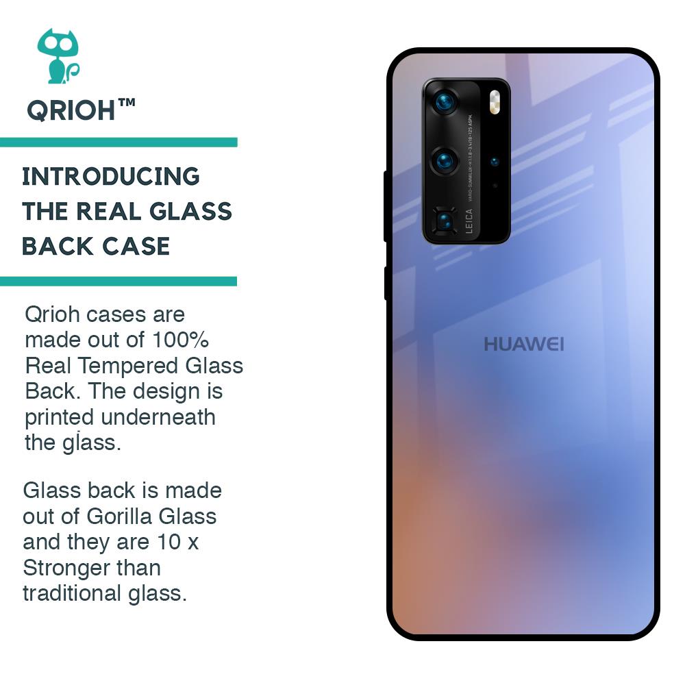 Blue Aura Glass Case for Huawei P40 Pro