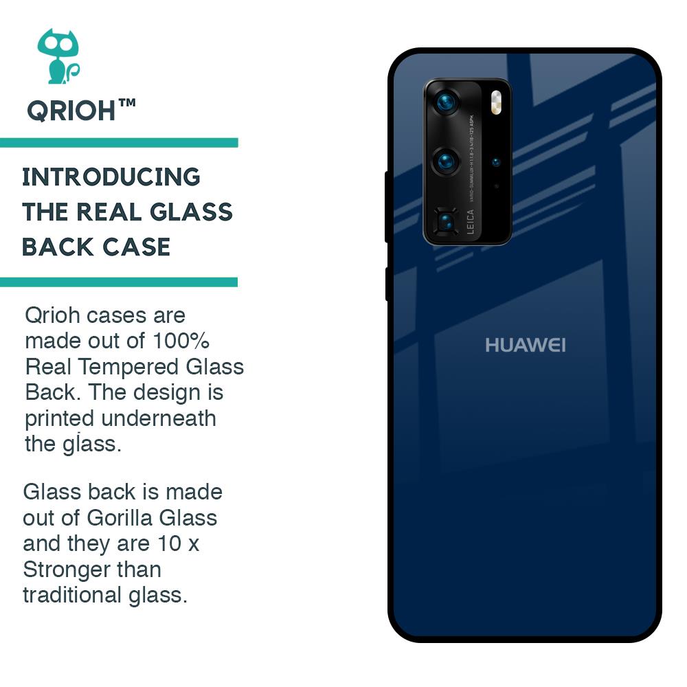 Royal Navy Glass Case for Huawei P40 Pro