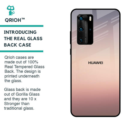 Golden Mauve Glass Case for Huawei P40 Pro