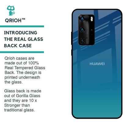 Celestial Blue Glass Case For Huawei P40 Pro