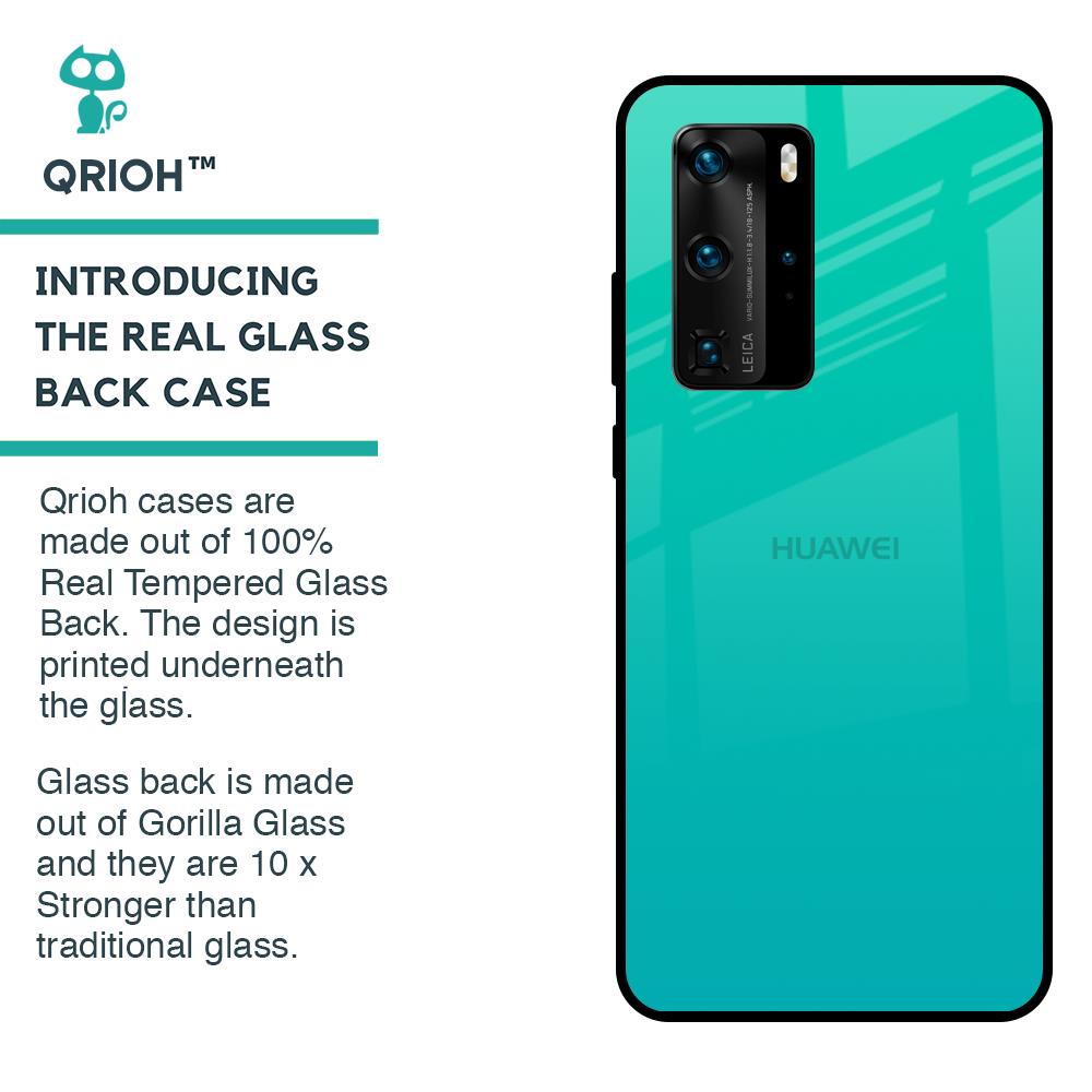 Cuba Blue Glass Case For Huawei P40 Pro