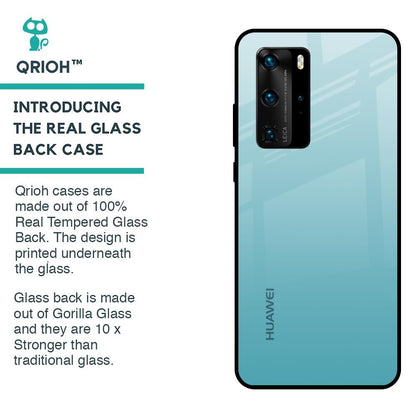 Arctic Blue Glass Case For Huawei P40 Pro