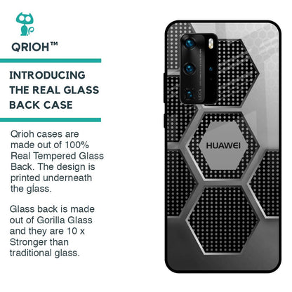 Hexagon Style Glass Case For Huawei P40 Pro
