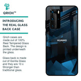 Polygonal Blue Box Glass Case For Huawei P40 Pro