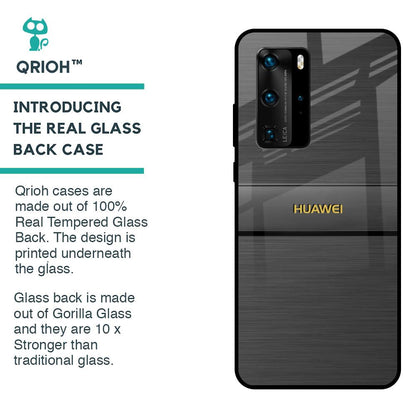 Grey Metallic Glass Case For Huawei P40 Pro