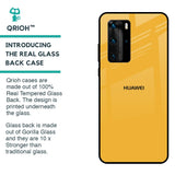 Fluorescent Yellow Glass case for Huawei P40 Pro