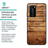 Wooden Planks Glass Case for Huawei P40 Pro