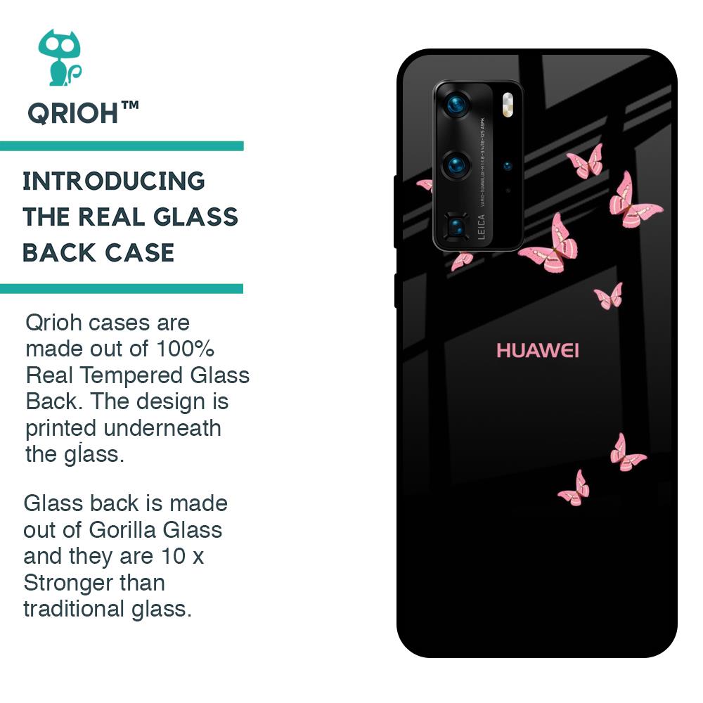 Fly Butterfly Glass Case for Huawei P40 Pro