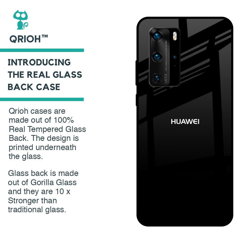 Jet Black Glass Case for Huawei P40 Pro