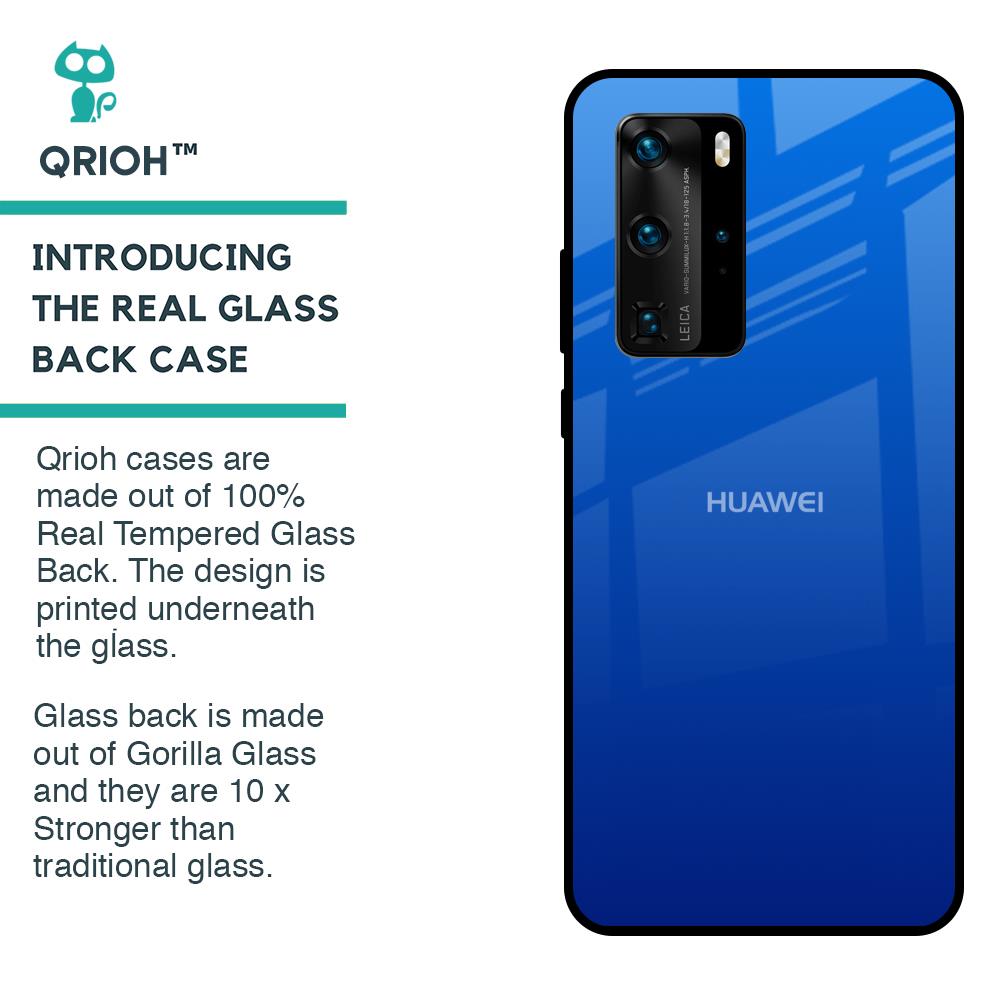 Egyptian Blue Glass Case for Huawei P40 Pro