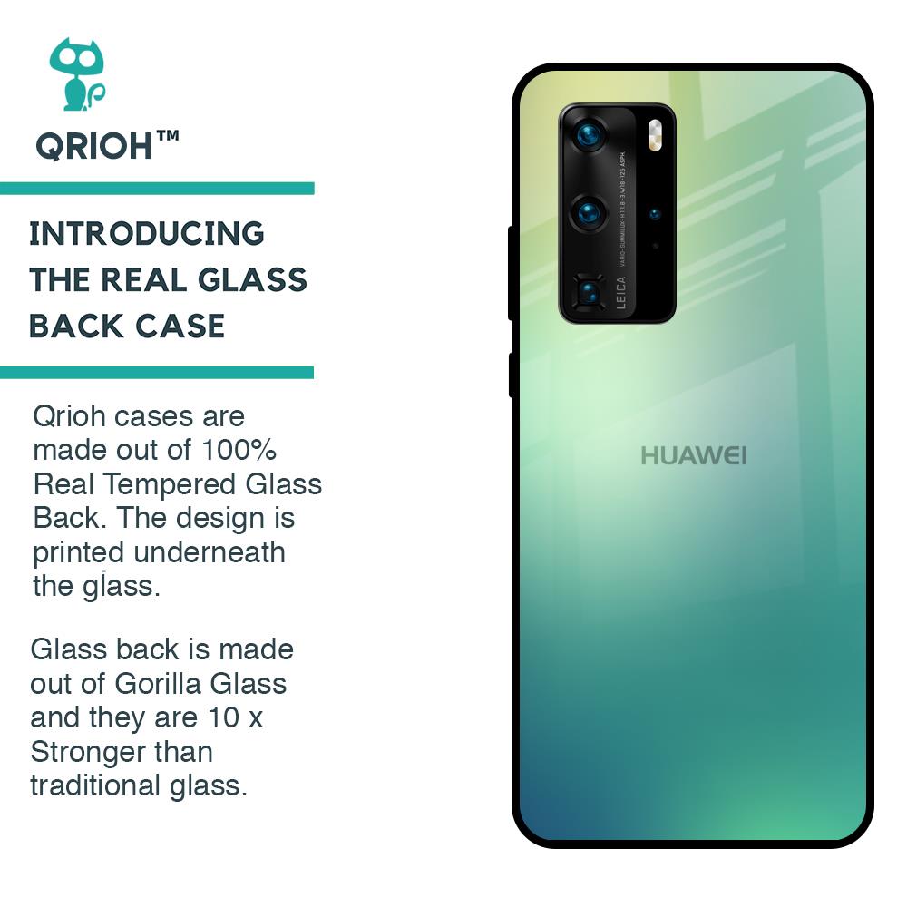 Dusty Green Glass Case for Huawei P40 Pro