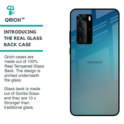 Sea Theme Gradient Glass Case for Huawei P40 Pro