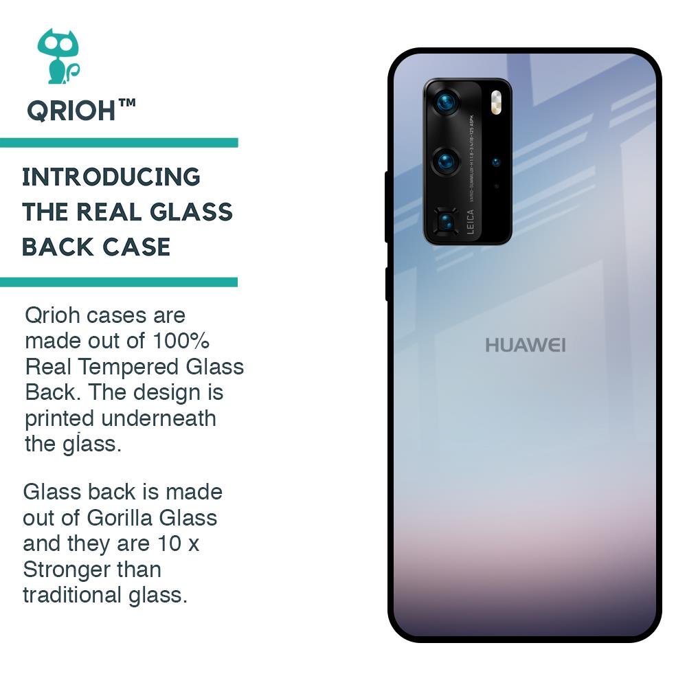 Light Sky Texture Glass Case for Huawei P40 Pro